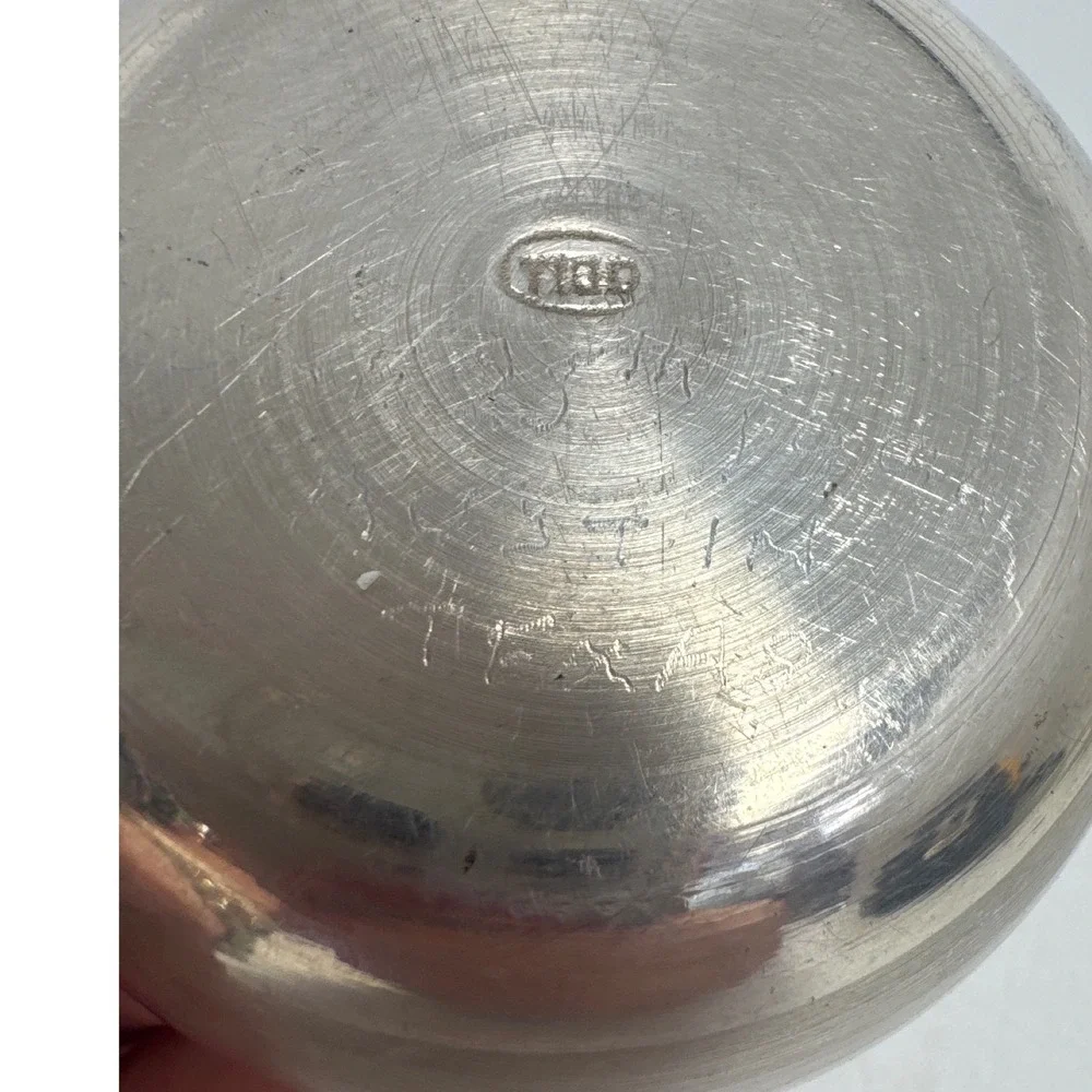 Small Metal Bowl Unisex 3.5in Silver Good Vintage T100 Hallmark